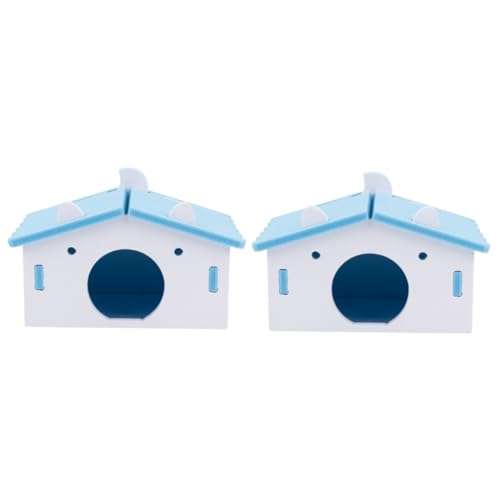 BCOATH 2 STK Hamster Nest Schlafhaus hamsterbett pet Bed Hamster Nest Hamster House petbett Schlafnest für Hamster Hamsterversteck Haustierkäfig Hamsterkäfig hölzern Blue BCOATH 2 STK Hamster Nest Schlafhaus hamsterbett pet Bed Hamster Nest Hamster House petbett Schlafnest für Hamster Hamsterversteck Haustierkäfig Hamsterkäfig hölzern Blue von BCOATH