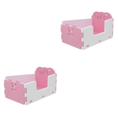 BCOATH 2stücke Abnehmbares Hamsterklo Kleintier Toilette Aus Strapazierfähigem Material Für Hamster Und Meerschweinchen Praktischer Kleiner Toilettencontainer von BCOATH