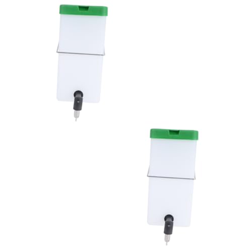 BCOATH 2 Stücke Sichere Robuste Trinkschale Automatische Wasserzufuhr Kunststoff Kein Auslaufen Für Käfig Weiß Grün BCOATH 2 Stücke Sichere Robuste Trinkschale Automatische Wasserzufuhr Kunststoff Kein Auslaufen Für Käfig Weiß Grün von BCOATH