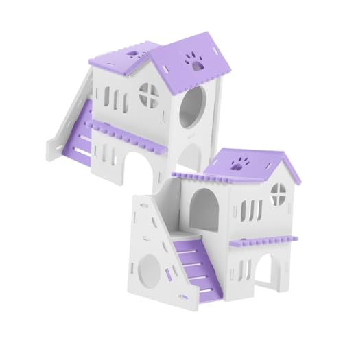 BCOATH 2 Sets Schweine-hamsterhausbett Mehrkammer-hamsterversteckvilla Mit Treppe Für Entzückende Ratten Und Meerschweinchen BCOATH 2 Sets Schweine-hamsterhausbett Mehrkammer-hamsterversteckvilla Mit Treppe Für Entzückende Ratten Und Meerschweinchen von BCOATH