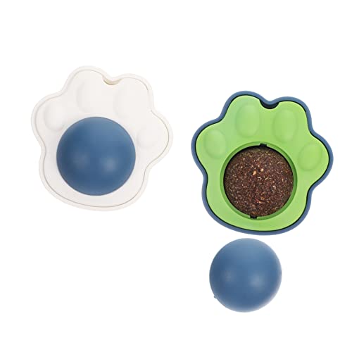 BCOATH 2er-Pack Katzenminzen-Spielzeug Kätzchen-Spielzeug rotierende Minz-Leckbälle für Katzen essbare Katzenminzen-Bälle selbstklebend sicheres und unterhaltsames Indoor-Spielzeug für Katzen BCOATH 2er-Pack Katzenminzen-Spielzeug Kätzchen-Spielzeug rotierende Minz-Leckbälle für Katzen essbare Katzenminzen-Bälle selbstklebend sicheres und unterhaltsames Indoor-Spielzeug für Katzen von BCOATH