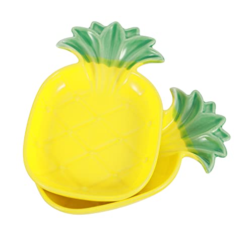 BCOATH Keramik-futternapf-Set Für Haustiere Futterbecken Für Hamster Ananas-Design Stabil Und Auslaufsicher von BCOATH