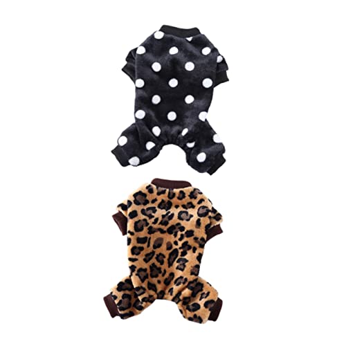 BCOATH 2st Haustier-Pyjama Hundeklamotten Hunde Winter Hoodies Kleidung Für Kleine Hunde Overalls Für Hunde Katze Warme Kleidung Hunde Verkleidet Haustierhosen Atmungsaktiv Polyester von BCOATH