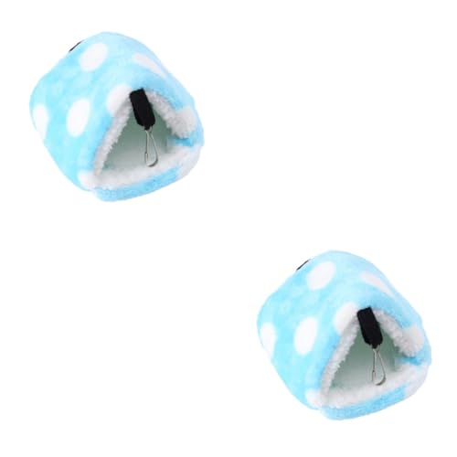 BCOATH 2 Stücke Eichhörnchen Hamster Bett Weiche Warme Haustier Käfig Papagei Hängematte Tier Cave Xs Isolierte von BCOATH