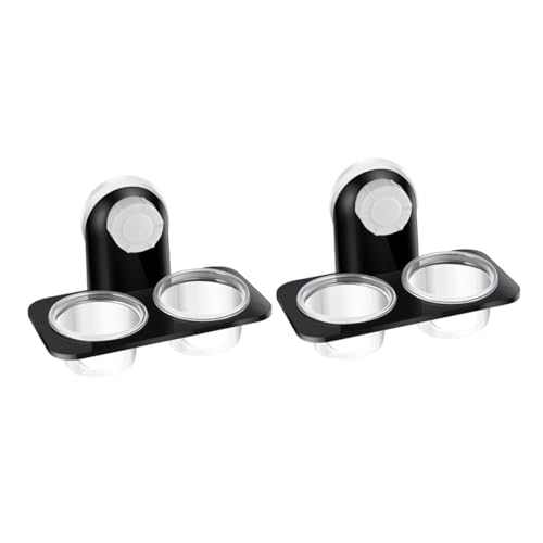 BCOATH 2 Stück Stabile Reptilien futternäpfe mit Saugnapf Doppelte Wasser Futterstation aus Langlebigem Material Kratzfrei Platzsparend für Eidechsen und Geckos im Terrarium BCOATH 2 Stück Stabile Reptilien futternäpfe mit Saugnapf Doppelte Wasser Futterstation aus Langlebigem Material Kratzfrei Platzsparend für Eidechsen und Geckos im Terrarium von BCOATH