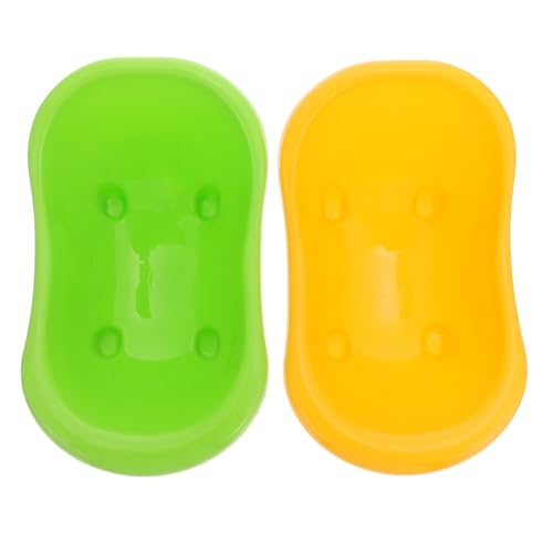 BCOATH 2 Stück Teiliges Papageien Badebecken aus Umweltfreundlichem Kunststoff Robustes Vogelbad für Käfig Innen Multifunktionales Waschbecken mit Wasserfunktion als Badehaus und von BCOATH