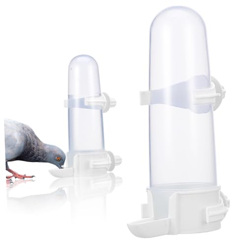 BCOATH 2stücke Automatischer Vogel-futterspender Und Wasserspender Für Käfige Transparenter Vorrat Für Vögel Für Papageien Und Wellensittiche Einfach Zu Montieren Und Platzsparend von BCOATH