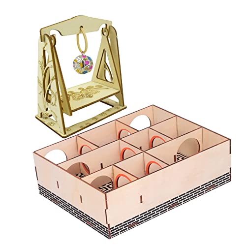 BCOATH 2st Hamster-Labyrinth-Spielzeug Kleines Tierlabyrinth Hamster-Labyrinth Aus Holz Hamsterkammer Versteck Mäuse Labyrinth Hamster Holzhängematte Trainingszubehör Hölzern Käfig Sport von BCOATH