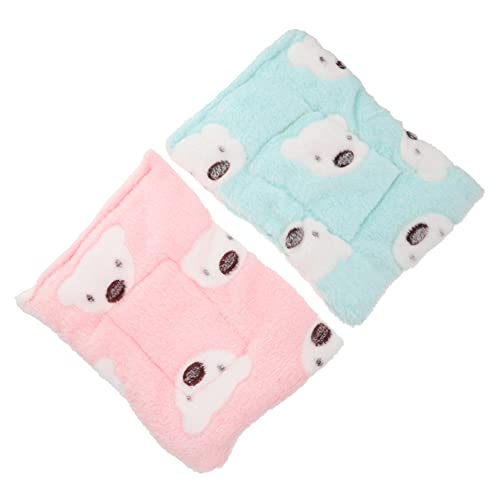 BCOATH Warme Haustiermatratze 2 Stück Hamsternestkissen Bequeme Schlafunterlage Für Kleintiere Material BCOATH Warme Haustiermatratze 2 Stück Hamsternestkissen Bequeme Schlafunterlage Für Kleintiere Material von BCOATH