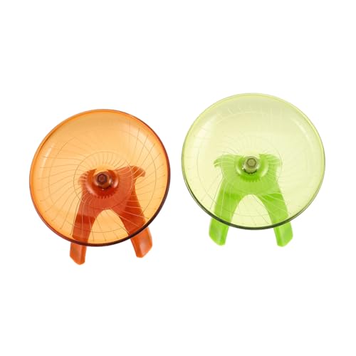BCOATH 2-teiliges Hamsterrad: Leises Laufrad Für Kleintiere – Hamster-Spielzeug Mit Fliegender Untertasse Für Rennmäuse, Ratten, Einsiedlerkrebse Und Igel BCOATH 2-teiliges Hamsterrad: Leises Laufrad Für Kleintiere – Hamster-Spielzeug Mit Fliegender Untertasse Für Rennmäuse, Ratten, Einsiedlerkrebse Und Igel von BCOATH
