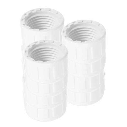 BCOATH 20 STK PVC-Rohrkappe Rohrstopfen PVC Wasserleitung Kappe PVC Rohrverschluss Kappe für Rohre PVC Rohrstopfen Rohrendstopfen Endkappenanschlüsse für PVC-Rohre PVC-Rohrverbinder Weiß von BCOATH