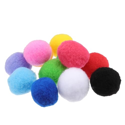 BCOATH 20 Stück Flauschige Pompons Bunte Bastel Kugeln für DIY Kreative Handwerksprojekte Dekorationen und Bastelvergnügen von BCOATH
