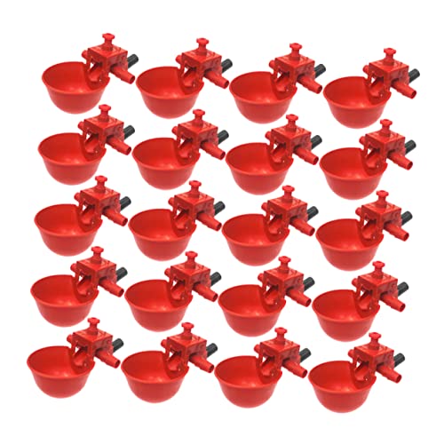 BCOATH 20Stücke Automatische Geflügelwassertrinkbecher Verstellbare Wassermenge für Küken Tauben und Wachteln Robustem Rot für Einsatz BCOATH 20Stücke Automatische Geflügelwassertrinkbecher Verstellbare Wassermenge für Küken Tauben und Wachteln Robustem Rot für Einsatz von BCOATH