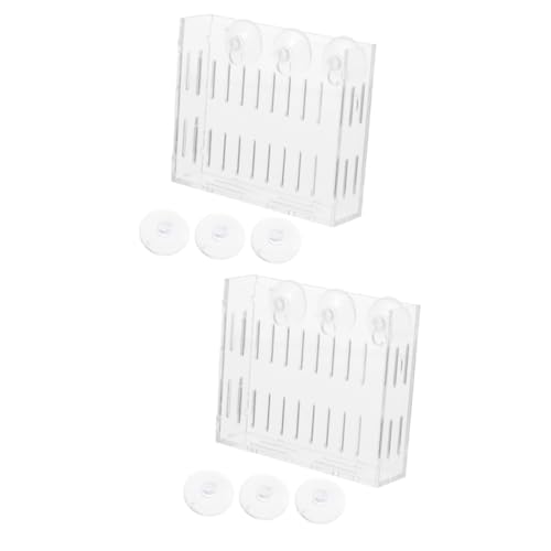 BCOATH 2 Stücke Aquarium Pflanzen Acryl Pflanzen Tassen Wasser Pflanzen Aquarium Pflanzen Sicher für Süßwasser oder von BCOATH