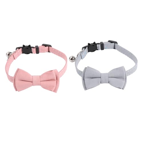 BCOATH Katzenhalskette Entzückendes Haustierhalsband Mit Schleife Verstellbares Für Weihnachtliches Haustierhalsband-Set von BCOATH
