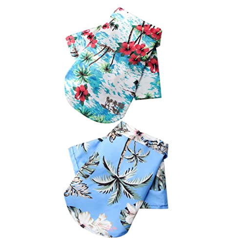 BCOATH Lebendige und Helle Hawaii-Haustier-Shirts 2-teiliges Hunde-Shirt für Strand und Party BCOATH Lebendige und Helle Hawaii-Haustier-Shirts 2-teiliges Hunde-Shirt für Strand und Party von BCOATH