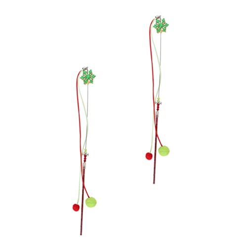 BCOATH Weihnachten Katze Teaser Spielzeug Katze Flirten Sticks für Haustier gesunden Spaß BCOATH Weihnachten Katze Teaser Spielzeug Katze Flirten Sticks für Haustier gesunden Spaß von BCOATH