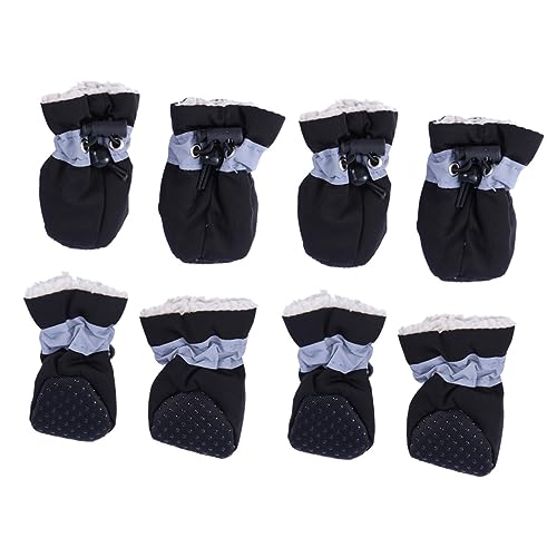 BCOATH 2 Stück Warme Hundeschuhe Ohne Pfoten Booties Für Drinnen Und Draußen Größe 7 BCOATH 2 Stück Warme Hundeschuhe Ohne Pfoten Booties Für Drinnen Und Draußen Größe 7 von BCOATH