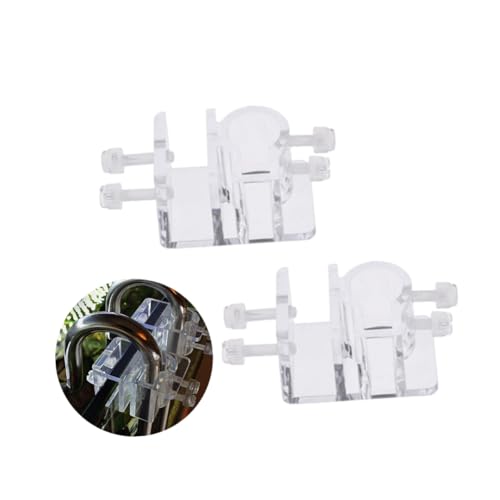 BCOATH 2er-Pack Acryl-wasserclip-Klemmen Für Aquarien Sichere Befestigung des Aquarienschlauchs Platzsparendes Design Für Einfache Installation Und Wartung von BCOATH