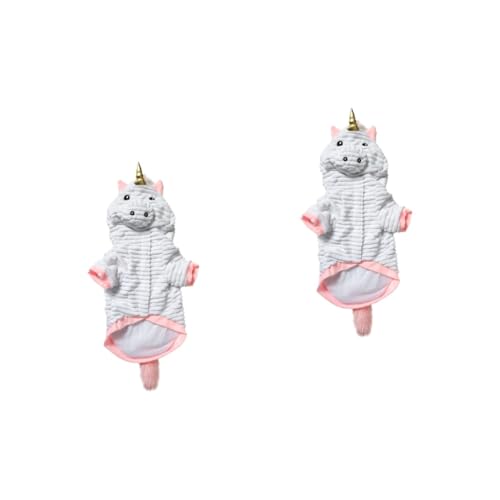 BCOATH 2st Haustier-partykostü Hunde-Hoodie Hunde-Cosplay-kostü Haustier-Outfits Neuheit Haustierkleidung Plüsch-Hunde-Outfit Welpen-Outfits Welpenkleidung Katze Kostü Hund Hundejacken von BCOATH