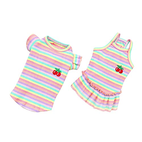 BCOATH 2st Kleidung Für Haustiere Sommerweste Für Hunde Welpe Sommerkleid ädchen-Outfits Welpen-Outfits ädchenkleider Hunde-t-Shirt Welpenrock Sommerröcke Windel 5% Elasthan Ärmellos BCOATH 2st Kleidung Für Haustiere Sommerweste Für Hunde Welpe Sommerkleid ädchen-Outfits Welpen-Outfits ädchenkleider Hunde-t-Shirt Welpenrock Sommerröcke Windel 5% Elasthan Ärmellos von BCOATH