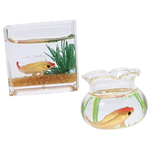 BCOATH 2stücke Miniatur Fisch Tank Dekorationen Verschleißfeste Doll Fish Für Schreibtisch Und Haus Deko Farben Zufällig BCOATH 2stücke Miniatur Fisch Tank Dekorationen Verschleißfeste Doll Fish Für Schreibtisch Und Haus Deko Farben Zufällig von BCOATH