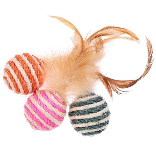 BCOATH Lernspielzeug für Katzen 3 Stück Plüsch-Katzenminzenspielzeug Bälle Katzen-Greifspielzeug Haustier-Spielpuppe für den Innenbereich Haustier-Kätzchenspielzeug BCOATH Lernspielzeug für Katzen 3 Stück Plüsch-Katzenminzenspielzeug Bälle Katzen-Greifspielzeug Haustier-Spielpuppe für den Innenbereich Haustier-Kätzchenspielzeug von BCOATH
