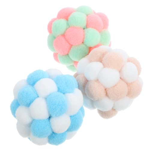 BCOATH Katzenspielzeug Bälle Spielzeug 3 Katzenplüschballspielzeug Katzenkratzerball Innenkatzenkratzspielzeug Plüschkatzenbälle Mit Glocken BCOATH Katzenspielzeug Bälle Spielzeug 3 Katzenplüschballspielzeug Katzenkratzerball Innenkatzenkratzspielzeug Plüschkatzenbälle Mit Glocken von BCOATH