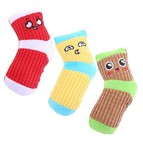 BCOATH 3stücke Hundespielzeug Strapazierfähigem Material Interaktives Kauspielzeug Für Zahnreinigung Und Beschäftigung Im Niedlichen Socken-Design BCOATH 3stücke Hundespielzeug Strapazierfähigem Material Interaktives Kauspielzeug Für Zahnreinigung Und Beschäftigung Im Niedlichen Socken-Design von BCOATH