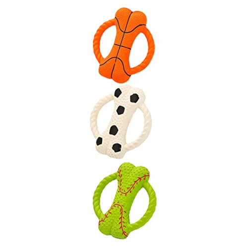BCOATH Spielzeug Für Haustiere 3st Kau Beruhigende Spielsachen Hundespielzeugknochen Beißspielzeug Für Hunde Gummiüberwurf-spielzeughund Spielzeug Für Welpen Hündchen Einstellen von BCOATH
