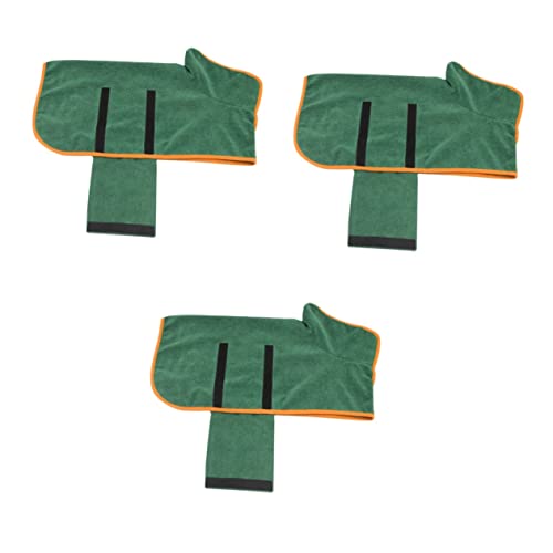 BCOATH 3 Stücke Haustier Hund Badetuch Bademantel Warm Saugfähig Größe Xs Für Katzen Hunde Polyester Material von BCOATH