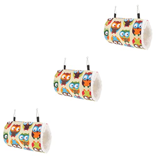 BCOATH 3 Stücke Frettchen Tier Tunnel Bett Set Hängematte Für Hamster Meerschweinchen Segelflugzeuge von BCOATH