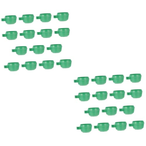 BCOATH 30 STK Essensbox Vogelfutterschale hängende Schüssel Vogelhäuschen vogelfutterspender vogelfutterhäuschen Vogel Fütterer Fütterungswerkzeug für Papageienfutter Papageienversorgung von BCOATH