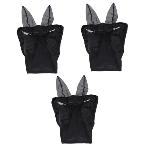 BCOATH 3 Stücke Maske Mesh Net Maske Prävention Maske Schwarz Für Equides von BCOATH