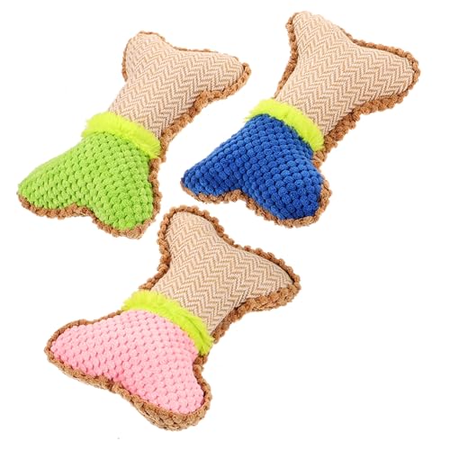 BCOATH 3stücke Quietschendes Hundespielzeug Aus Plüsch Kauspielzeug Für Welpen Zur Zahnreinigung Und Stressabbau Weiche Und Haltbare Spielzeuge von BCOATH