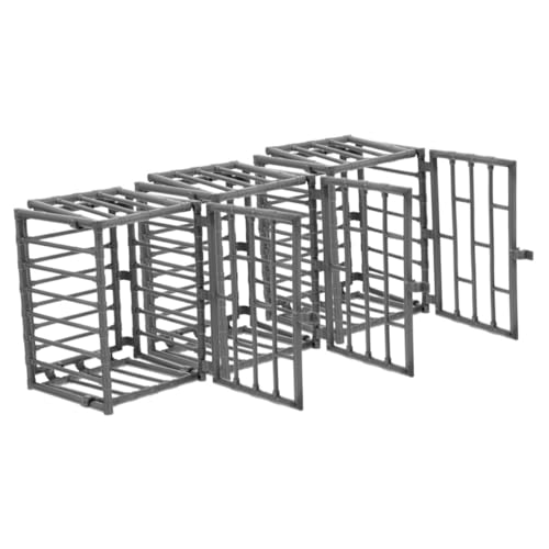 BCOATH 3stücke Miniaturkäfig Modell Aus Kunststoff Für Actionfiguren DIY Bastelkäfig Als Ornament Klein Für Wohnzimmer Oder Schlafzimmer Mehrzweck Mini Käfig Für Spielzeuge von BCOATH