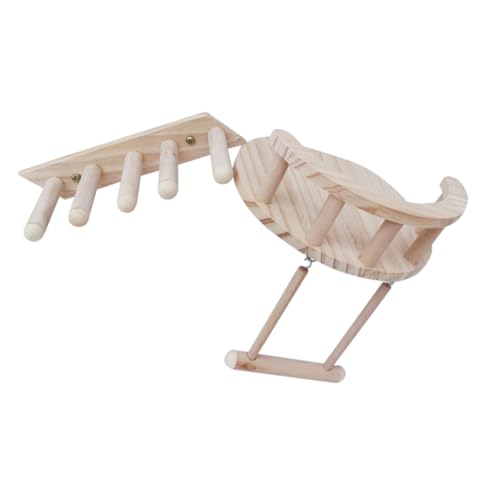 BCOATH 3stücke Teiliges Hamster Spielzeug Set Holzleiter Schaukel Und Plattform Für Kleintiere Fördert Bewegung Und Zahngesundheit Für Hamster Meerschweinchen Und Andere Nagetiere BCOATH 3stücke Teiliges Hamster Spielzeug Set Holzleiter Schaukel Und Plattform Für Kleintiere Fördert Bewegung Und Zahngesundheit Für Hamster Meerschweinchen Und Andere Nagetiere von BCOATH