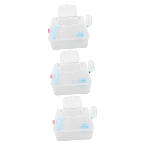 BCOATH 3st Hamsterkäfig Kleine Haustiere Mit Käfig Meerschweinchen Rucksack Kleines Versteck Für Haustiere Meerschweinchen Träger Hamster-Tragetasche Guinea-träger Hamsterhütte Plastik BCOATH 3st Hamsterkäfig Kleine Haustiere Mit Käfig Meerschweinchen Rucksack Kleines Versteck Für Haustiere Meerschweinchen Träger Hamster-Tragetasche Guinea-träger Hamsterhütte Plastik von BCOATH