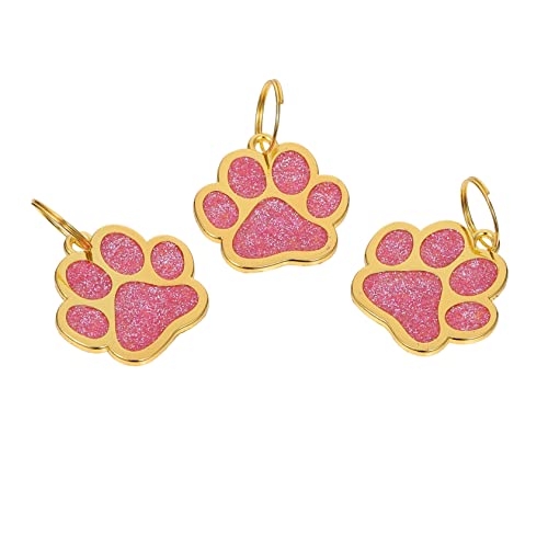 BCOATH 3 stücke Pfotenabdruck Metall Erkennungsmarken Personalisierte Hundenamensschild Haustier für Hund Katze Welpen Kätzchen BCOATH 3 stücke Pfotenabdruck Metall Erkennungsmarken Personalisierte Hundenamensschild Haustier für Hund Katze Welpen Kätzchen von BCOATH