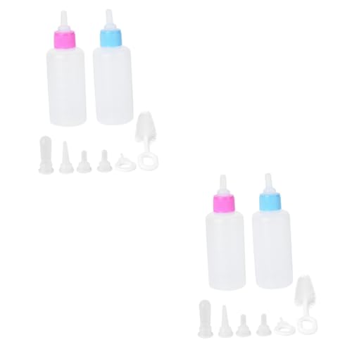 BCOATH 4 Sets Kätzchen-nährflaschen-Set Haustier-fütterungszubehör Katzenflasche 60 Ml Tierpflege-zubehör-Set BCOATH 4 Sets Kätzchen-nährflaschen-Set Haustier-fütterungszubehör Katzenflasche 60 Ml Tierpflege-zubehör-Set von BCOATH