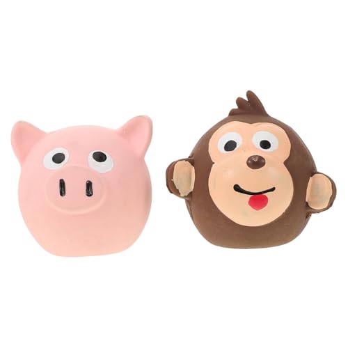 BCOATH 2sets Interaktives Hunde-backenzahnspielzeug Quietschendes Schweinespielzeug Für Welpen Kauspielzeug Aus Gummi 2 Stücke * 2 BCOATH 2sets Interaktives Hunde-backenzahnspielzeug Quietschendes Schweinespielzeug Für Welpen Kauspielzeug Aus Gummi 2 Stücke * 2 von BCOATH