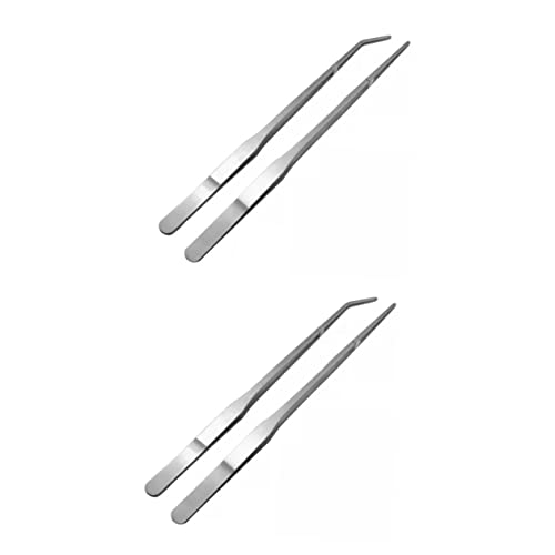 BCOATH 2sets Pet Pinzette Clip Für Reptilien Edelstahl Material Nicht-Design Multi-Funktion Wurf 2 Stücke * 2 von BCOATH