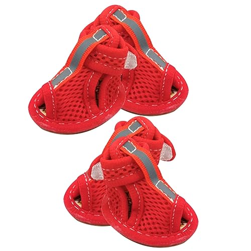 BCOATH 4er-Pack Haustierschuhe Aus Netzstoff Hundeschuhe Für Atmungsaktive Hunde BCOATH 4er-Pack Haustierschuhe Aus Netzstoff Hundeschuhe Für Atmungsaktive Hunde von BCOATH