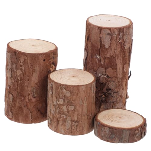 BCOATH Holzstumpf-miniaturen 4 Stück Für Hamsterkäfig-Spielzeug Dekorationen BCOATH Holzstumpf-miniaturen 4 Stück Für Hamsterkäfig-Spielzeug Dekorationen von BCOATH