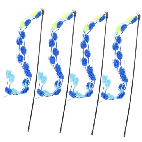 BCOATH 4stücke Teiliges Interaktives Katzenangel Bunten Teaser-Sticks Fördert Spiel Und Bewegung Für Katzen Perfektes Katzenspielzeug Für Stundenlangen Spaß Drinnen BCOATH 4stücke Teiliges Interaktives Katzenangel Bunten Teaser-Sticks Fördert Spiel Und Bewegung Für Katzen Perfektes Katzenspielzeug Für Stundenlangen Spaß Drinnen von BCOATH