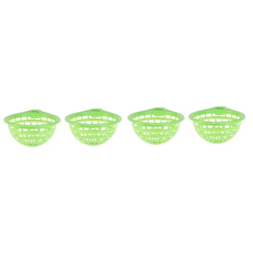 BCOATH 4 Stück Taubennest Becken Brutnest brüten Taubennest Schüssel Kanariennester für Käfige Fink haustierbedarf Birds Vogel entspannendes Nestbecken Papageiennest Becken Plastik Green BCOATH 4 Stück Taubennest Becken Brutnest brüten Taubennest Schüssel Kanariennester für Käfige Fink haustierbedarf Birds Vogel entspannendes Nestbecken Papageiennest Becken Plastik Green von BCOATH