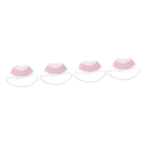 BCOATH 4 Stück Verbundkegelkragen Kätzchen Kegel Katze Mit Kegel Katzenkopfkegel Kleiner Katzenkegel Postoperatives Halsband Für Haustiere Halsring Für Haustiere Kratzfest PVC Kopfkissen von BCOATH