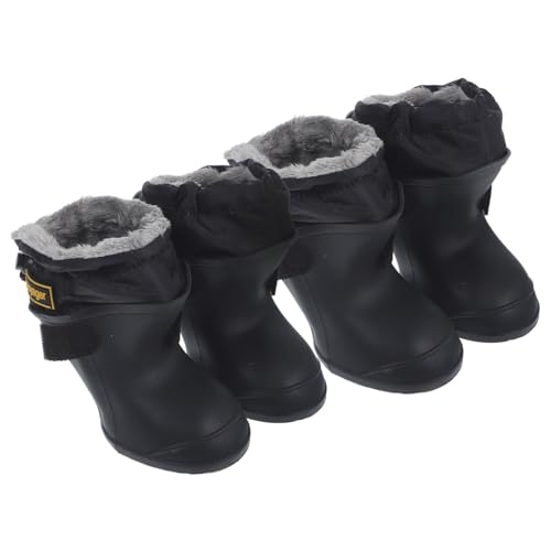 BCOATH Haustierstiefel wasserdicht 4er-Pack Regenschuhe für Hunde Silikonmaterial leicht zu reinigen BCOATH Haustierstiefel wasserdicht 4er-Pack Regenschuhe für Hunde Silikonmaterial leicht zu reinigen von BCOATH