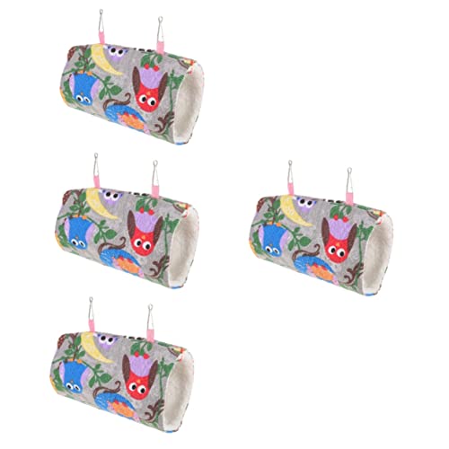 BCOATH 4 Stück Papageien-Tunnel-Hängematte Hamster schaukel Hamster Tunnel Hamstertunnel und Röhren Spielzeug für Sittiche Spielzeuge Zuckergleiter Spielzeug Hamster-Hängematte Igel von BCOATH