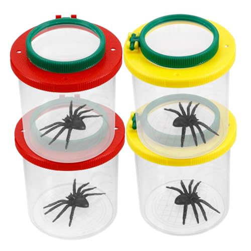 BCOATH 4-teiliges Insekten-beobachtungsspielzeug Für Kinder, Insektenvergrößerungswerkzeug, Wissenschaftsbetrachter, Insektenfangglas, Lebewesen, Insektenkäfig, von BCOATH